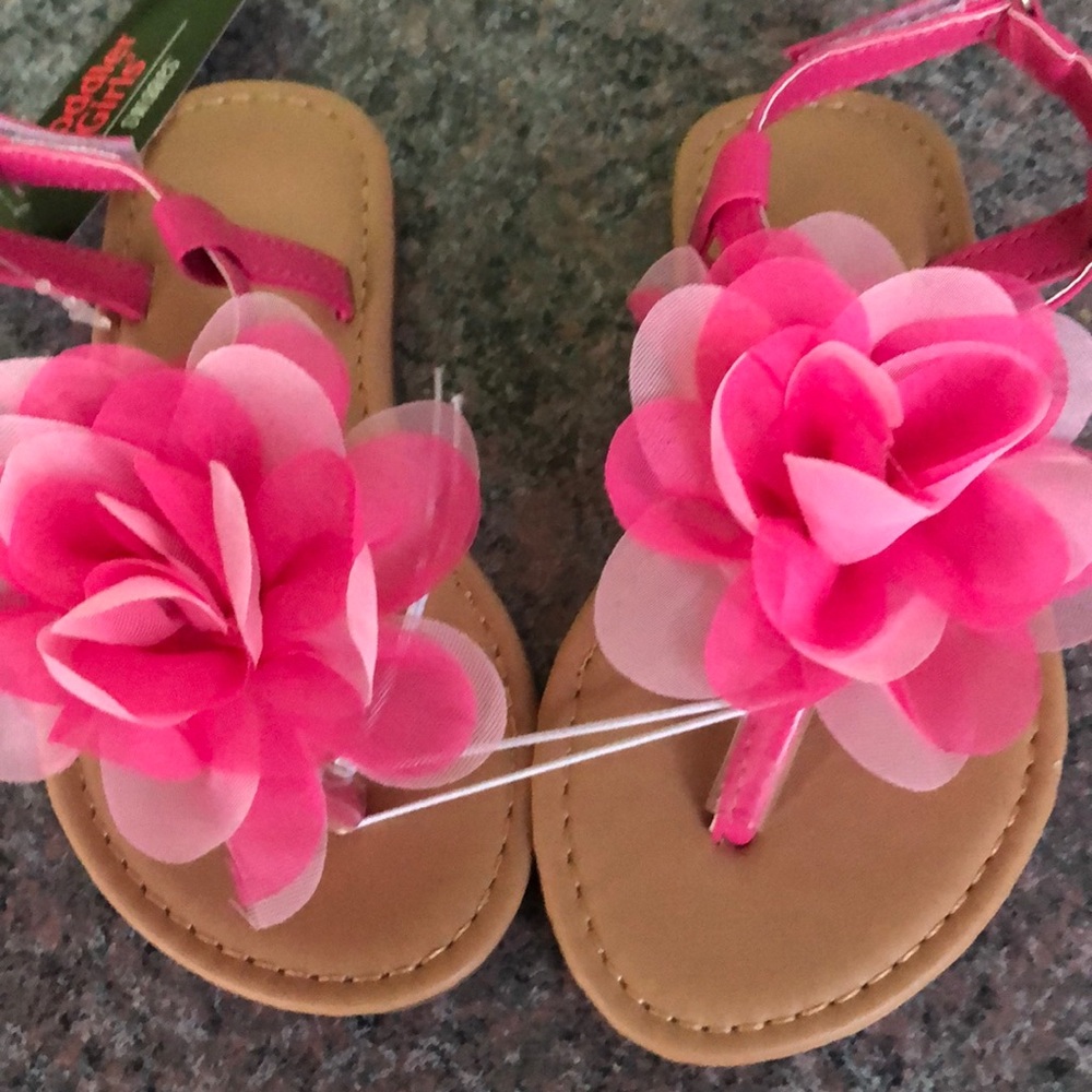 Swiggles Toddler Girls Flower Sandals